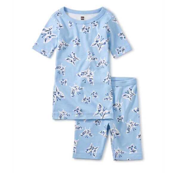 Tea Collection Girls In Your Dreams Pajama Set in Floral Flutter - 6 - Picture 1 of 1